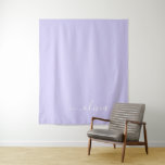 Lavender Purple Modern Script Girly Monogram Name Tapestry<br><div class="desc">Lavender Purple Simple Script Monogram Name and Initial Tapestry. This makes the perfect sweet 16 birthday,  wedding,  bridal shower,  anniversary,  baby shower or bachelorette party gift for someone that loves glam luxury and chic styles.</div>