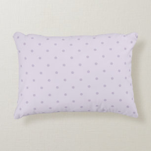 Lavender Purple Pink Polka Dots Decorative Cushion