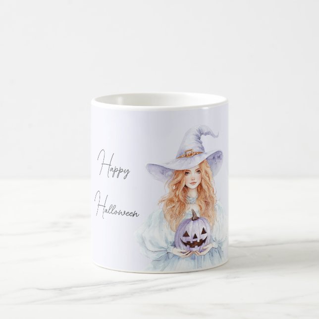 Lavender Purple Pumpkin Redhead Coffee Mug (Center)