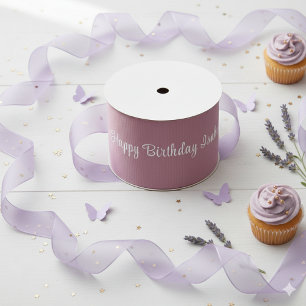 Lavender Purple Ribbon Roll   Fairy Birthday Decor Grosgrain Ribbon