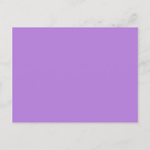 Lavender Purple Solid Colour Postcard