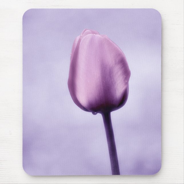 Lavender Purple Tulip Romance Mouse Pad (Front)