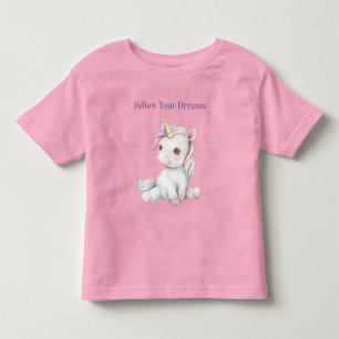 Lavender Purple Unicorn Personalised Toddler T-Shirt