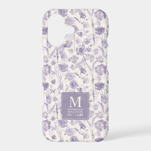 Lavender Purple Watercolor Floral Flowers Pattern