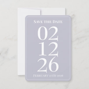 Lavender Purple Whimsical Wedding Save the Date Invitation