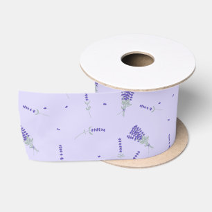 Lavender Purple Wildflower Floral Botanical Satin Ribbon