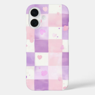 Lavender Quilt iPhone 16 Case