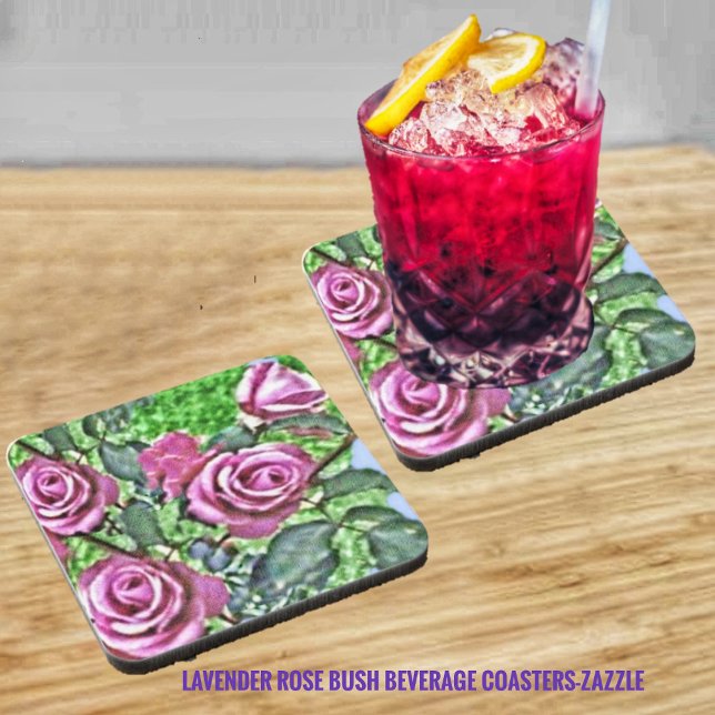 Lavender Rose Bush Coaster (Creator Uploaded)