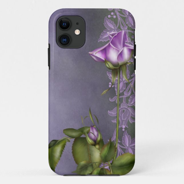 Lavender Rose Case-Mate iPhone Case (Back)
