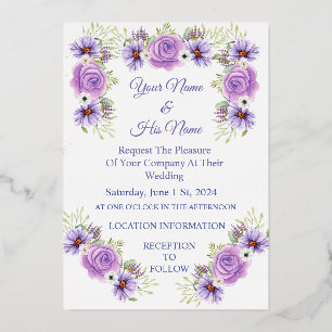 Lavender Rose Floral Thunder_Cove