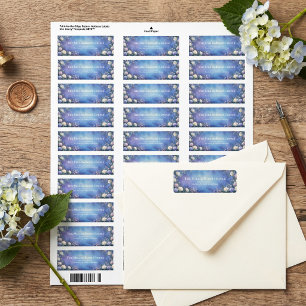Lavender Rose Gold Etched Blue Texture
