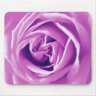Lavender rose print mouse pad