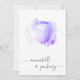 *~* Lavender Rose QR Floral RSVP -  AR8 Wedding In Invitation
