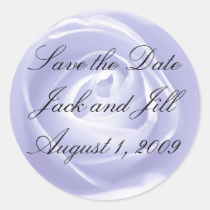 Lavender Rose, Save the Date Sticker