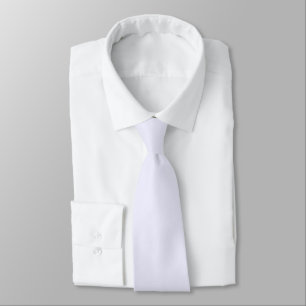Lavender Rose Soft Pale White Pastel Solid Colour Tie