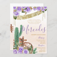 Lavender Rose Western Cactus Charro Quinceanera