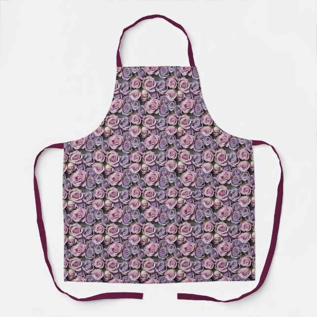 Lavender Roses With Soft Lilac And Pink Apron (Front)
