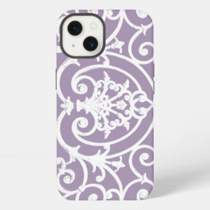 Lavender scrollwork pattern Case-Mate iPhone case