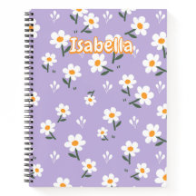 Lavender Seamless Daisy Floral Pattern