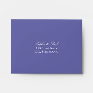 Lavender Self Addressed RSVP Envelope