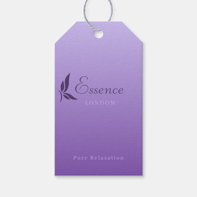 Lavender Serenity Custom Gift Tags (Front)