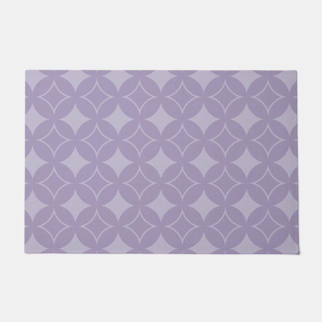 Lavender shippo pattern doormat (Front)