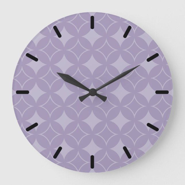 Lavender shippo pattern large clock (Front)