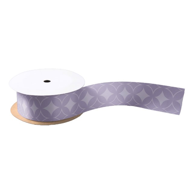 Lavender shippo pattern satin ribbon (Spool)