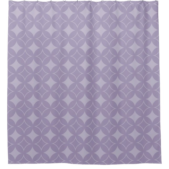 Lavender shippo pattern shower curtain (Front)
