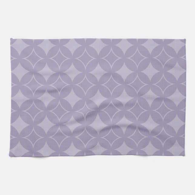 Lavender shippo pattern tea towel (Horizontal)