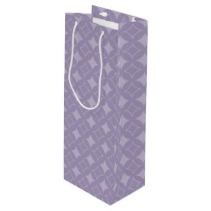 Lavender shippo pattern wine gift bag