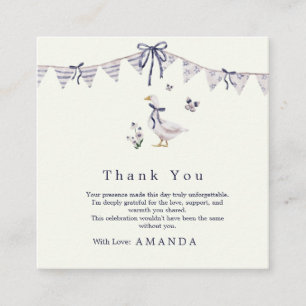 Lavender  Silly Goose Gender Neutral Thank You  Enclosure Card