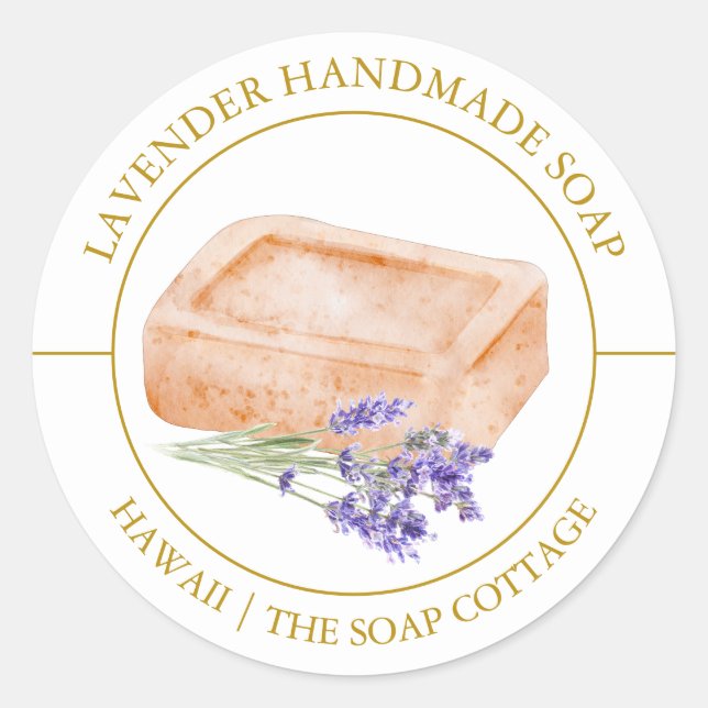 Lavender Soap label (Front)