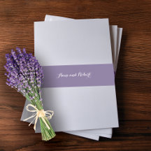 Lavender Solid Personalised Wedding