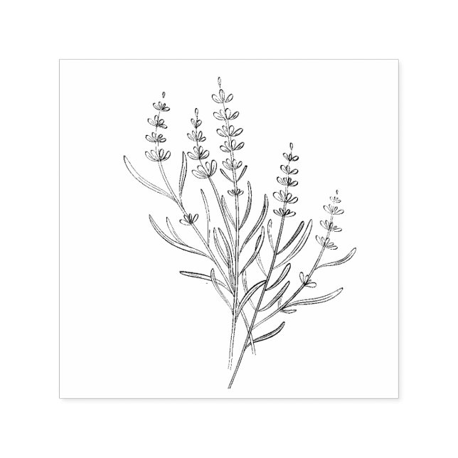 Lavender Sprigs Stamp (Design)