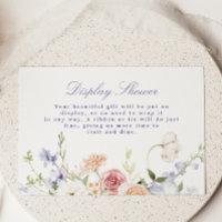 Lavender Spring Pastel Floral Display Shower