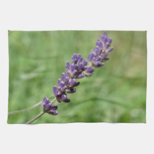 Lavender Stalk Photo Tea Towel