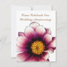Lavender stalk Wedding Anniversary Invitations