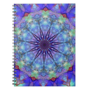 Lavender Starburst Mandala Notebook