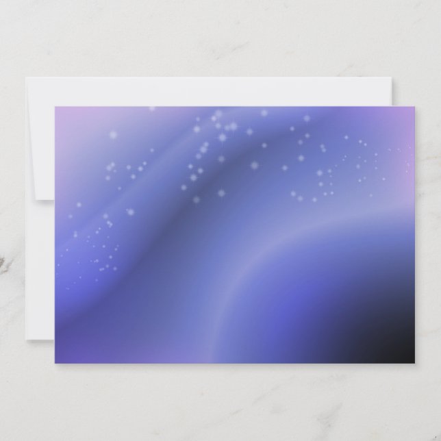 Lavender Stars Invitation (Front)