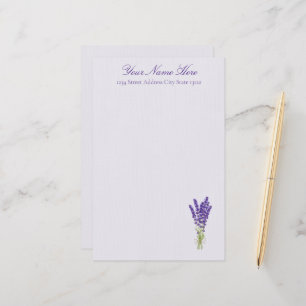 Lavender  stationery