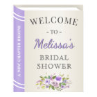 Lavender Storybook Cover Bridal Shower Welcome