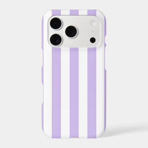 Lavender Stripe Preppy iPhone Case