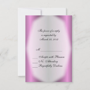 Lavender Stripe Wedding  RSVP