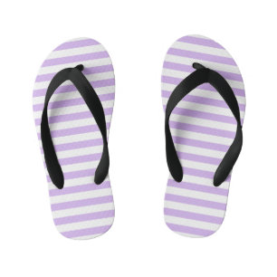 Lavender Striped Kid's Jandals