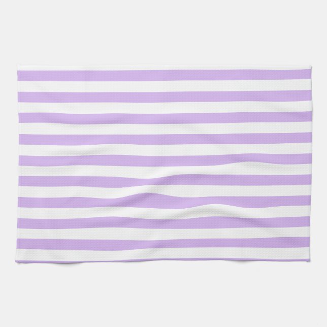 Lavender Striped Tea Towel (Horizontal)