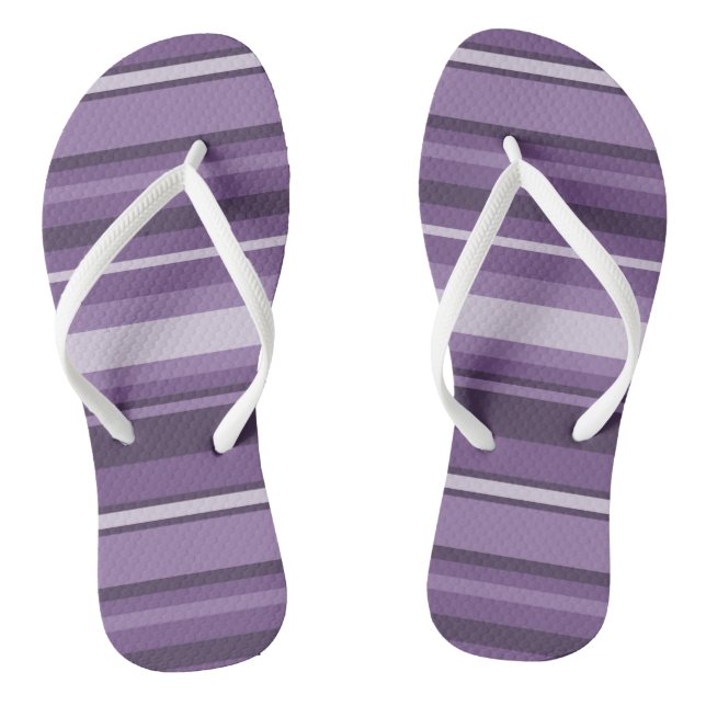 Lavender stripes jandals (Footbed)