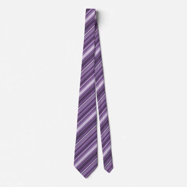 Lavender stripes tie (Front)