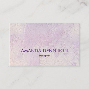 Lavender Stucco Abstract Business Card