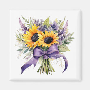 Lavender & Sunflowers Magnet  